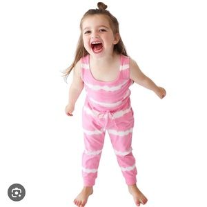 NWT Lola & Taylor Sleeveless Jumpsuit in Wild Orchid Tie Dye